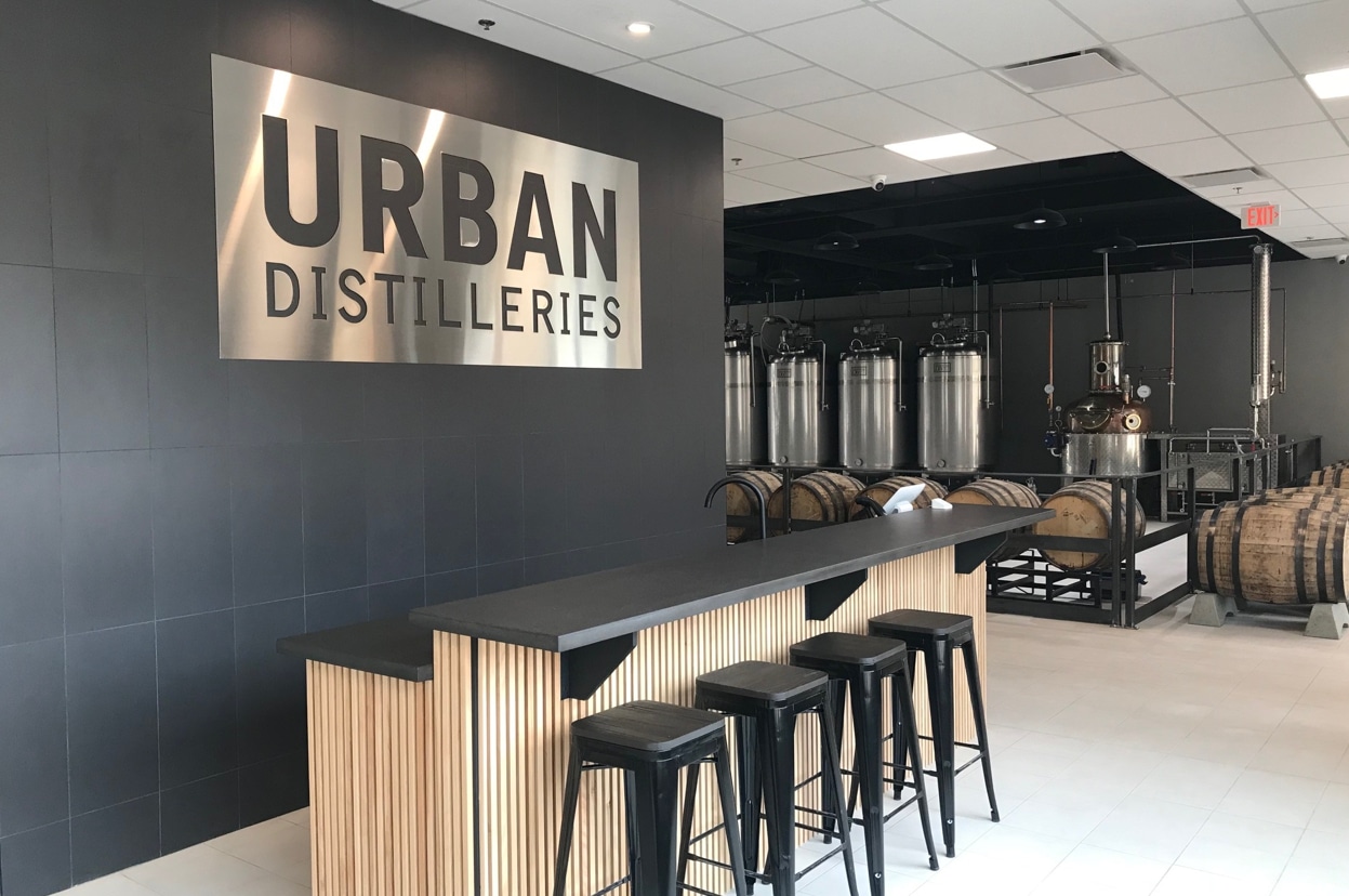Urban Distilleries and Winery retail and tasting bar