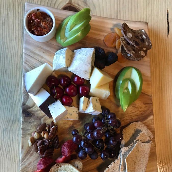 Cheese Plate with Fresh Fruit & Crostini at Shaker's Cocktail Lounge